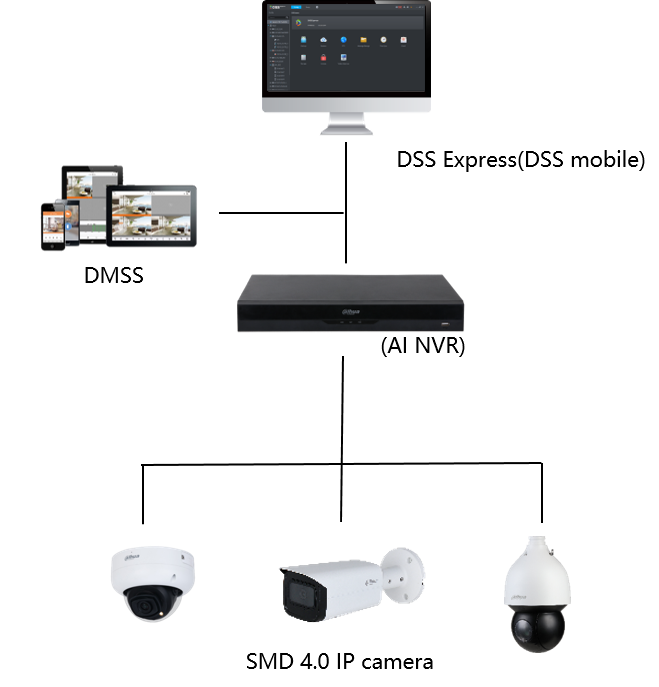 Cámara IP de SMD 4.0+ AI NVR